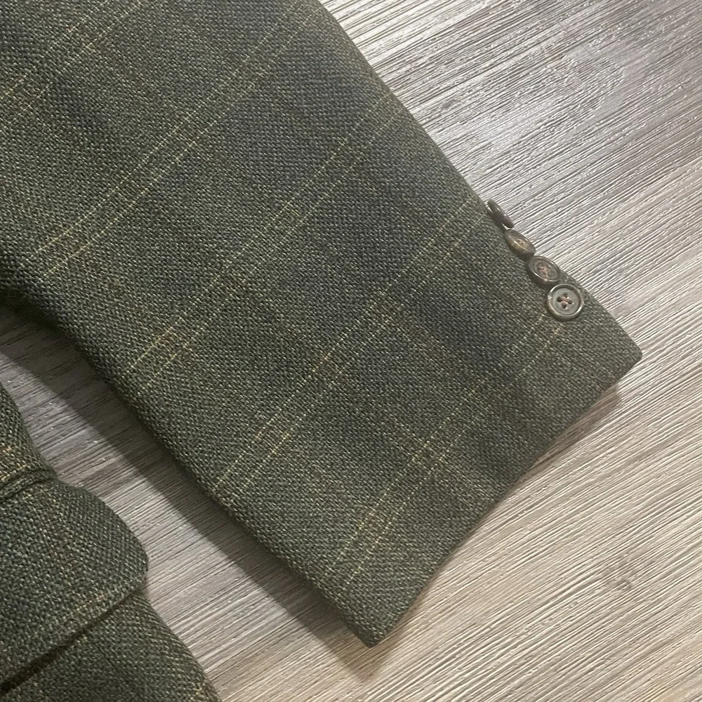ERMENEGILDO ZEGNA Todd's Blazer Wool‎ Cashmere Men's EU54R US44R Check Academia